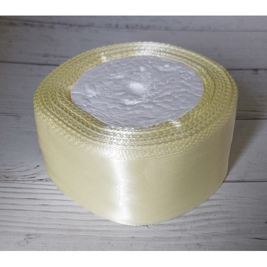 Ленты атласные однотонные 4 см (цв. айвори)